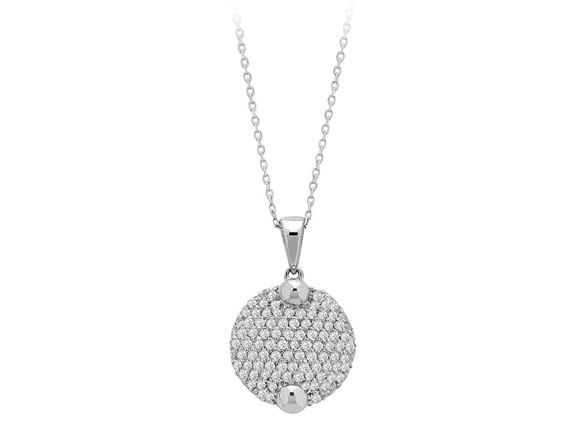 Diamond Full Moon Necklace