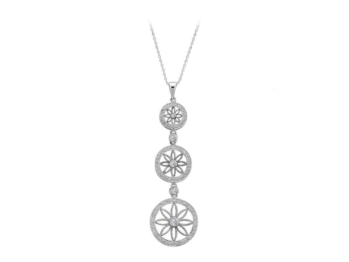 Diamond Flower of Life Necklace