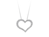 Collier coeur diamant