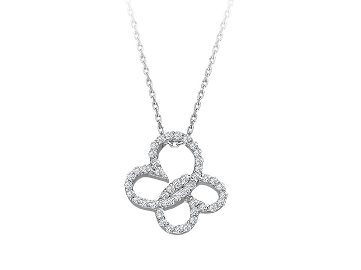 Collier coeur diamant