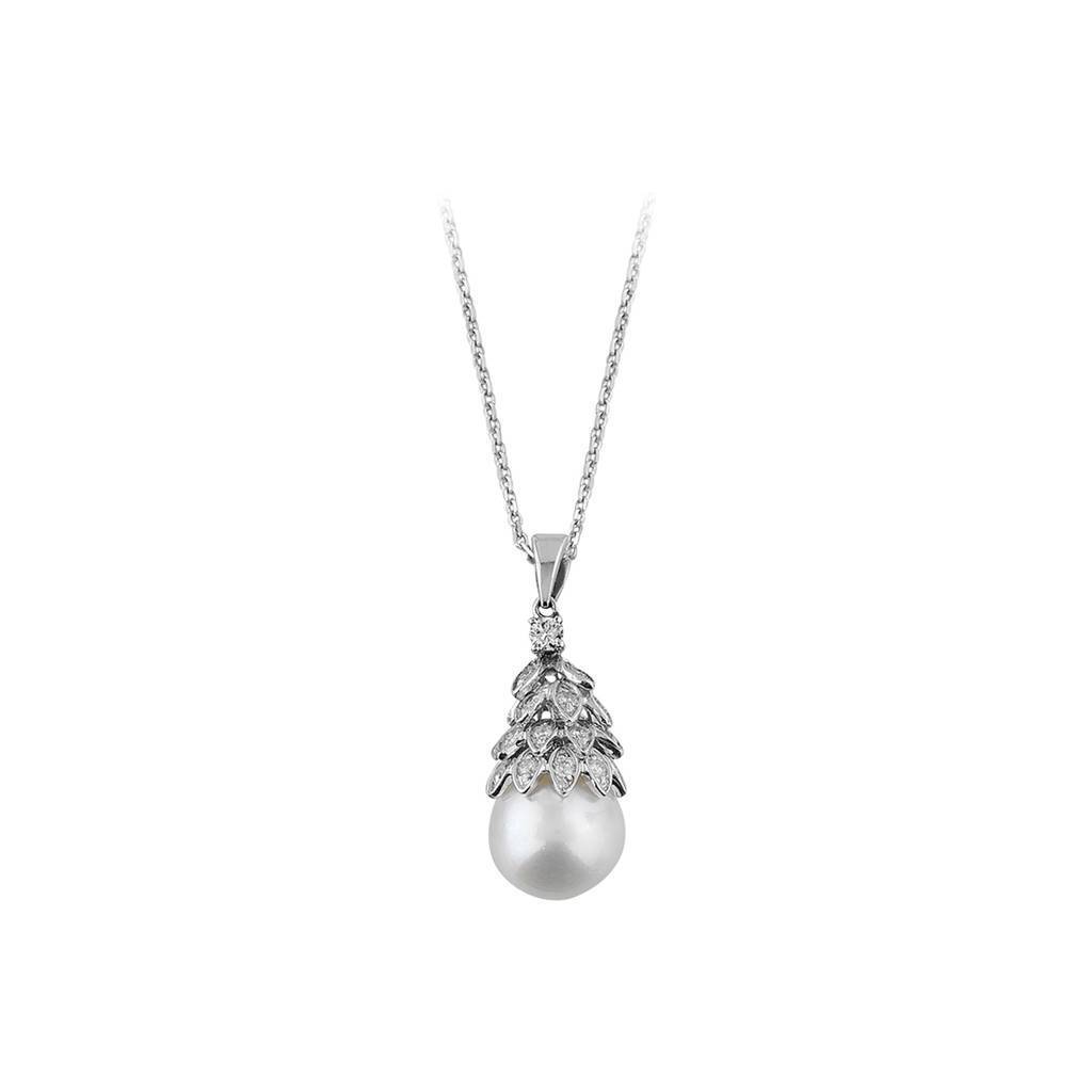 Collier de diamants et de perles
