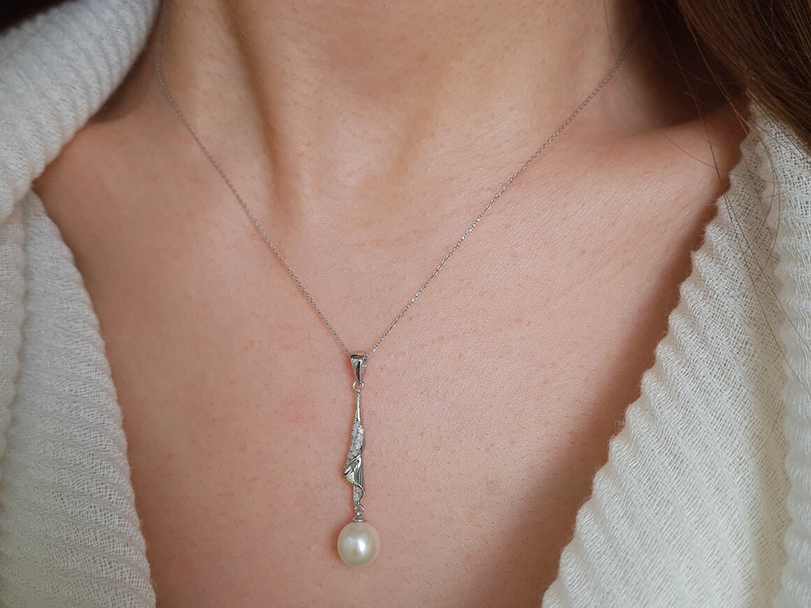 Collier de diamants et de perles