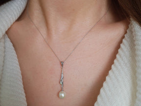 Collier de diamants et de perles