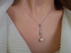 Collier de diamants et de perles