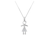 Diamant Mädchen Halskette