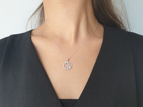 Diamond Moon and Star Necklace