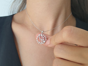 Diamond Moon and Star Necklace