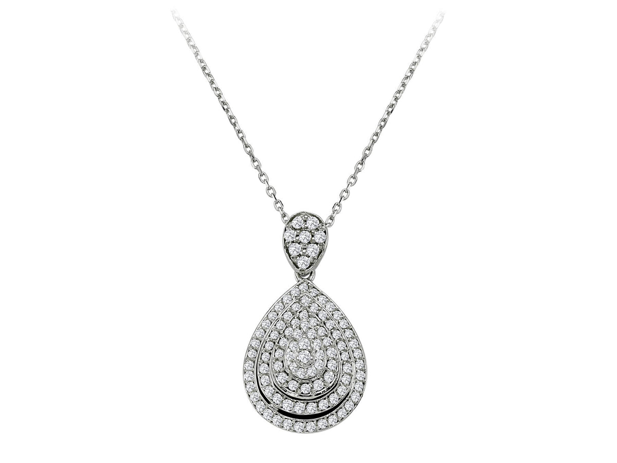 Collier en forme de goutte de diamant