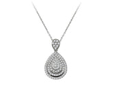 Collier en forme de goutte de diamant