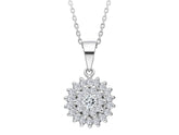 Diamant Gerbera Blume Halskette