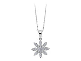 Collier fleur diamant