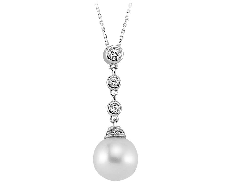 Collier de diamants et de perles