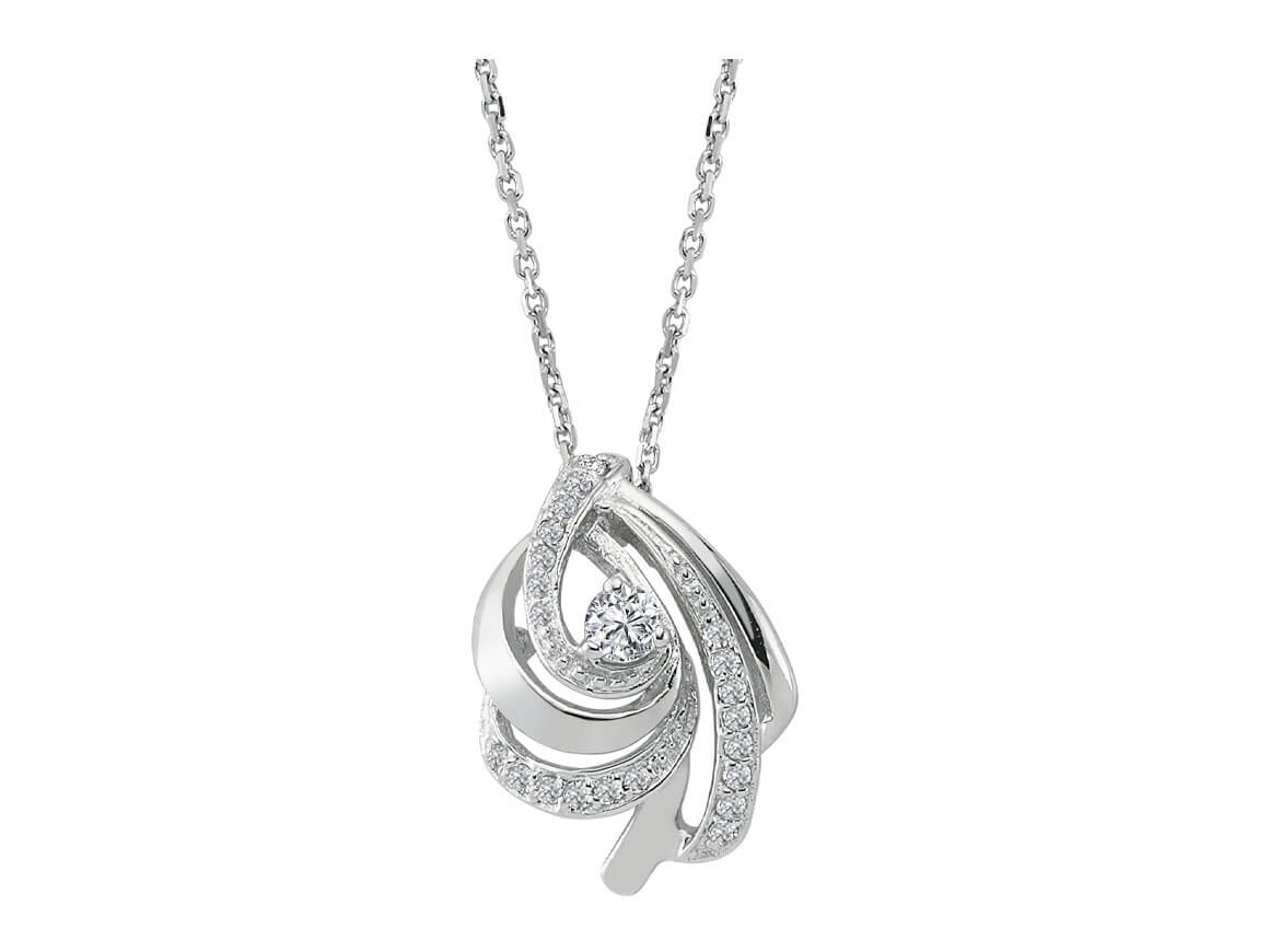 Collier d'huîtres en diamant