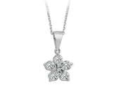 Collier fleur diamant