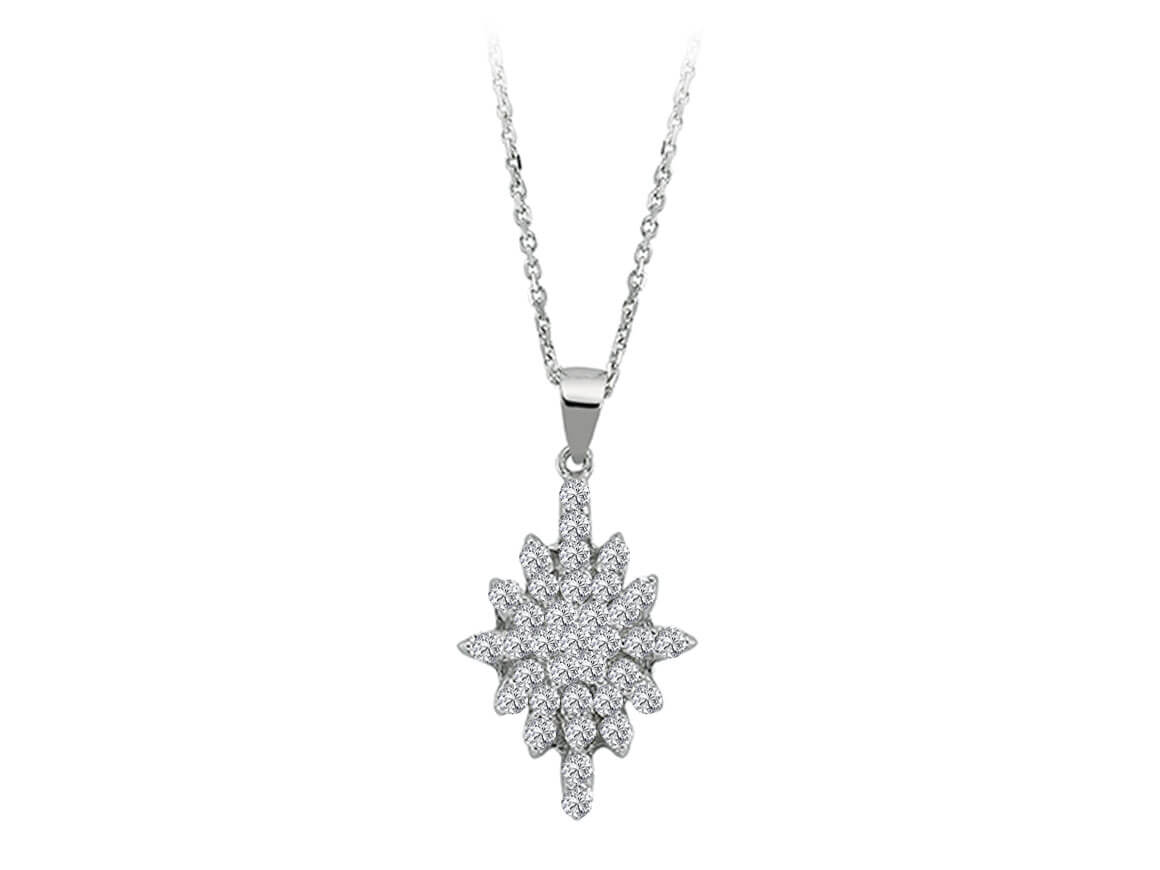 Collier étoile Sirius en diamant