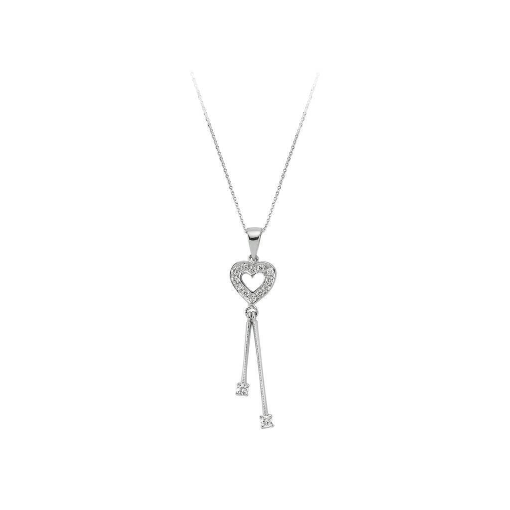 Collier coeur diamant