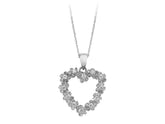 Collier coeur diamant