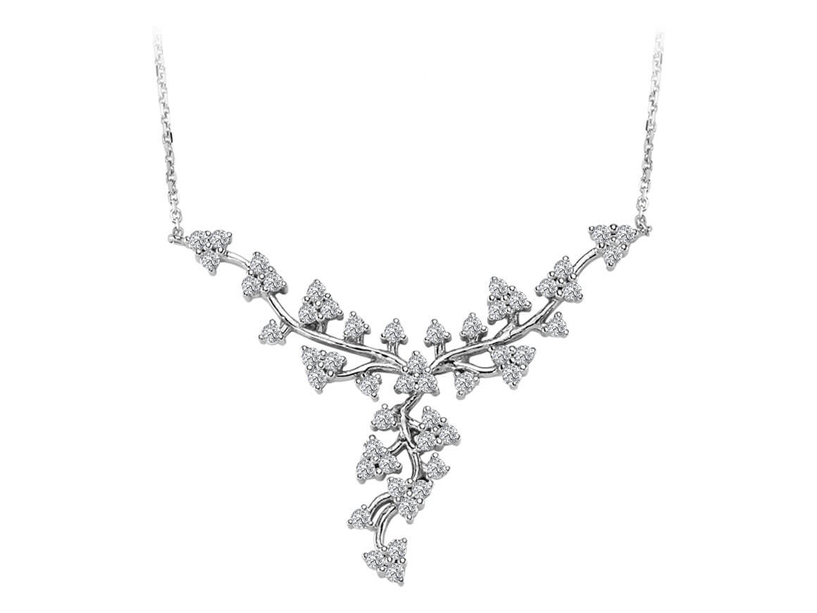 Collier de printemps en diamant de 1,54 carat