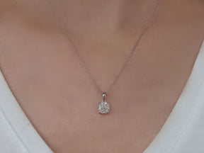 Collier diamant solitaire effet 1,50 carat
