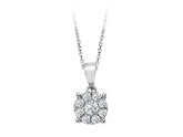 Collier diamant solitaire effet 1,50 carat