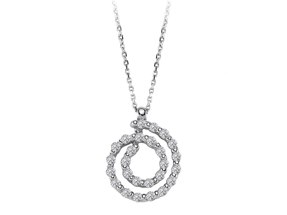 Collier spirale diamant