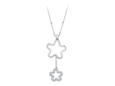 Collier fleur diamant