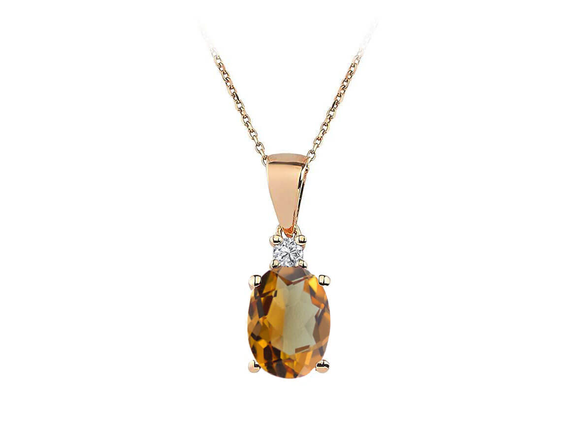 Diamond and Oval Zultanite Harmony Necklace