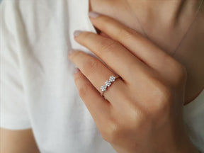 Diamant Tria Gänseblume Ring