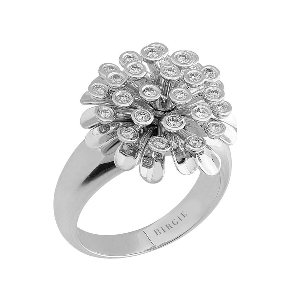 Bague chrysanthème diamant