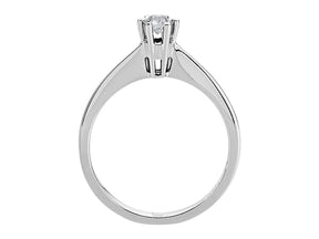 Bague solitaire diamant 0,15 carat