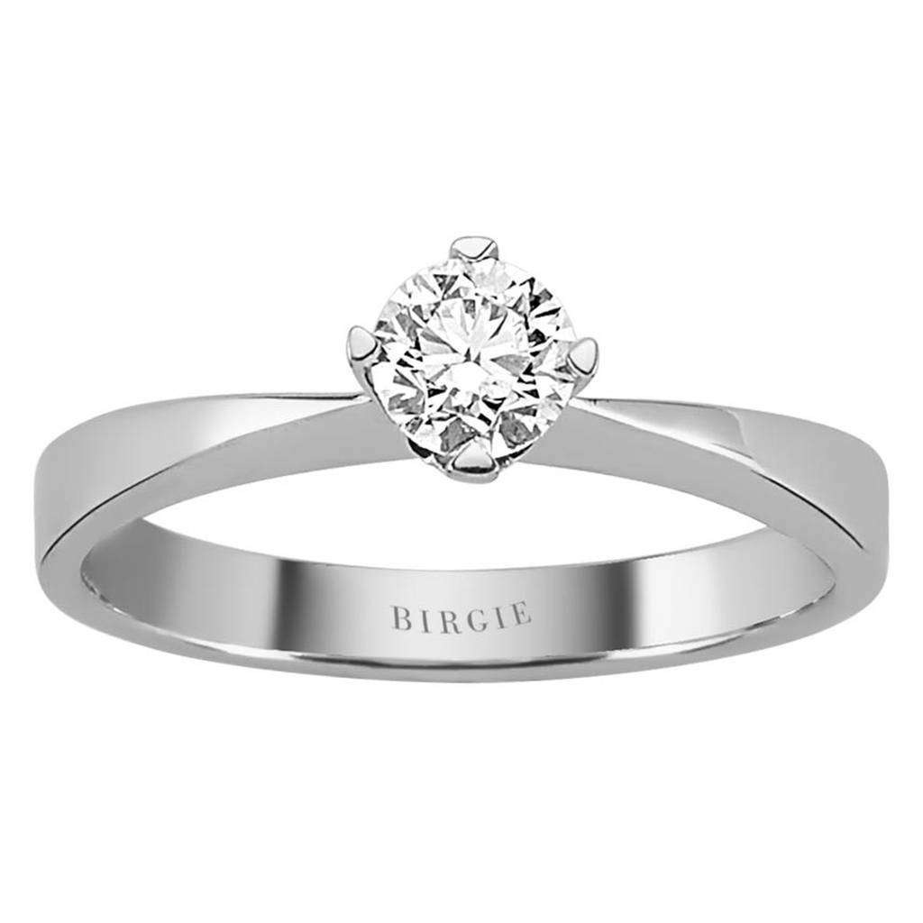 Bague solitaire diamant 0,43 carat