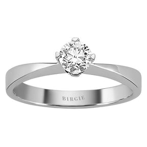 Bague solitaire diamant 0,43 carat