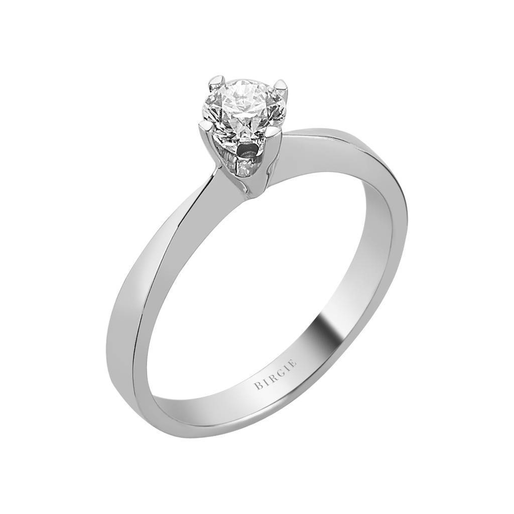 Bague solitaire diamant 0,43 carat