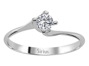 Bague solitaire diamant 0,26 carat