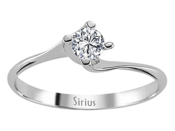 Bague solitaire diamant 0,26 carat