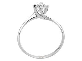 Bague solitaire diamant 0,26 carat