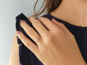 Bague solitaire diamant 0,26 carat