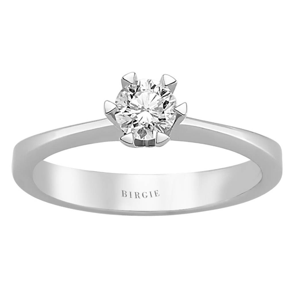 Bague solitaire diamant 0,38 carat