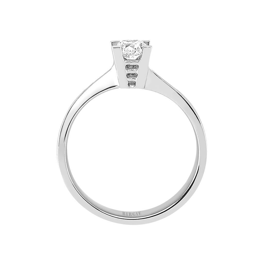 Bague solitaire diamant 0,41 carat