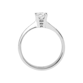 Bague solitaire diamant 0,41 carat