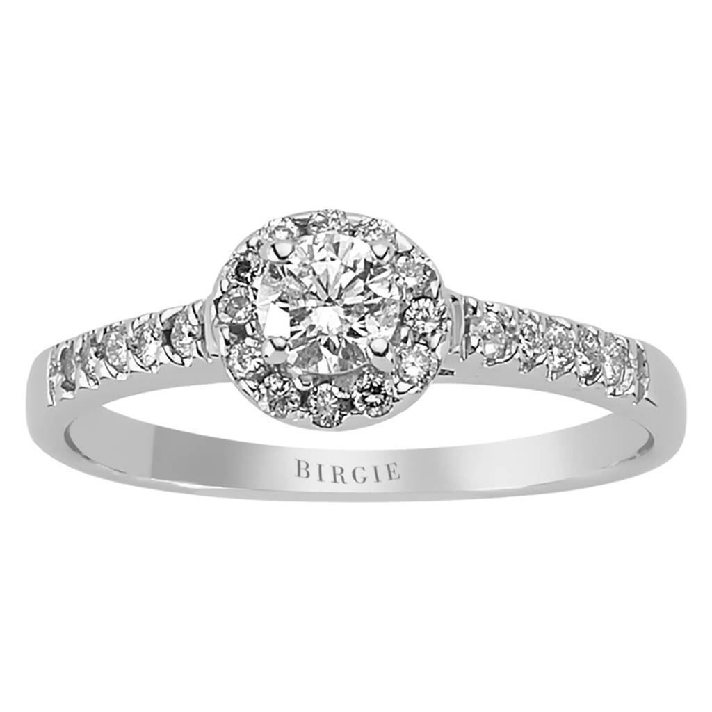 Bague solitaire en diamant de 0,51 carat au total