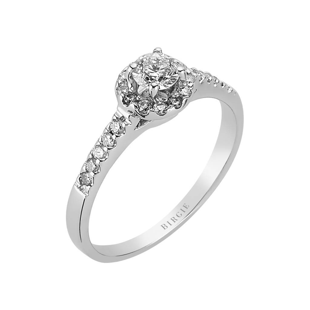 Bague solitaire en diamant de 0,51 carat au total