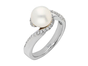 Diamond and Pearl Ring