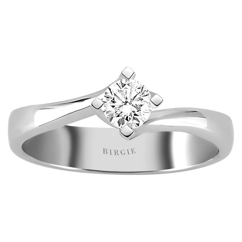 Bague solitaire diamant 0,31 carat
