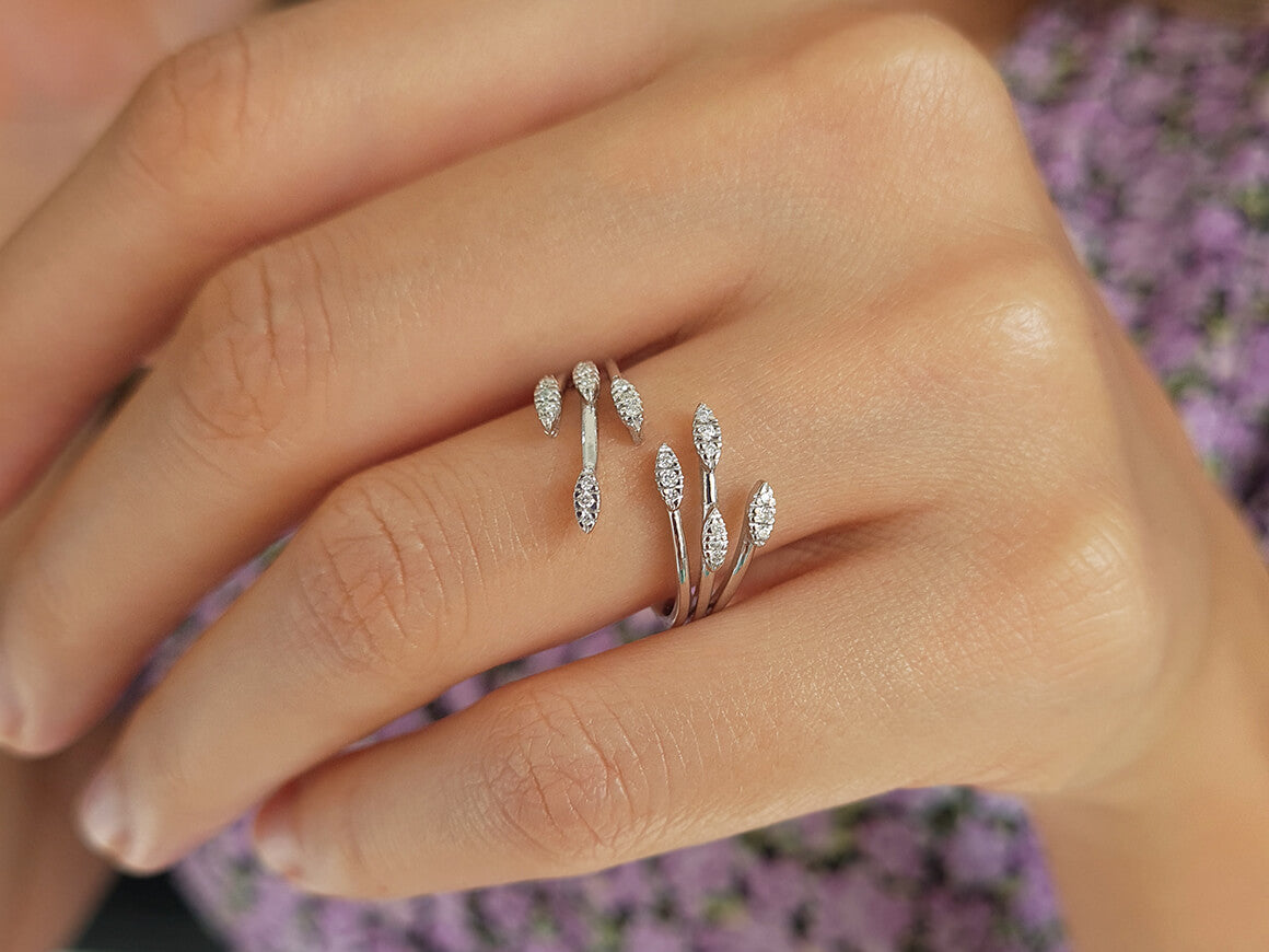 Diamond Ivy Ring