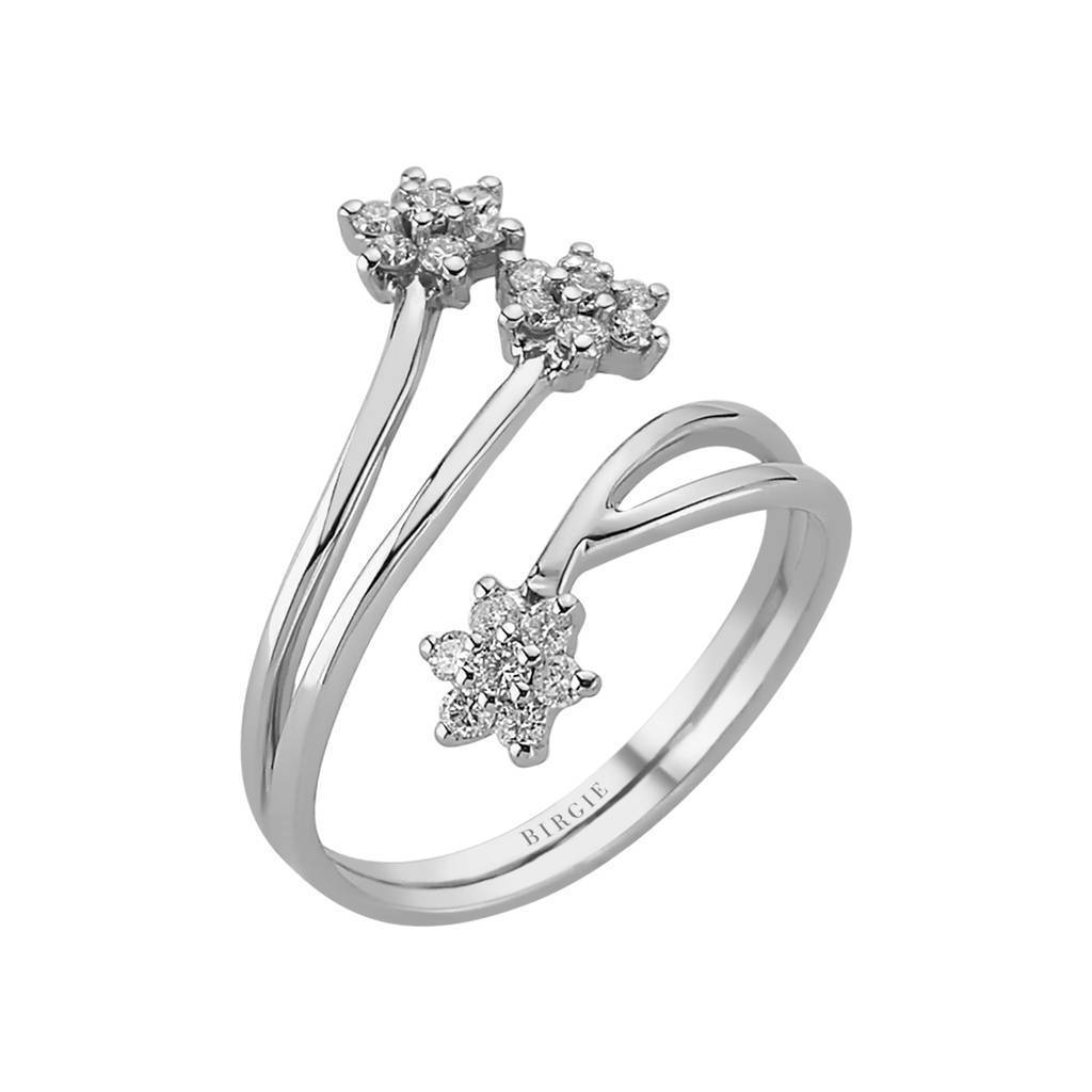 Diamant Tria Blume Ring