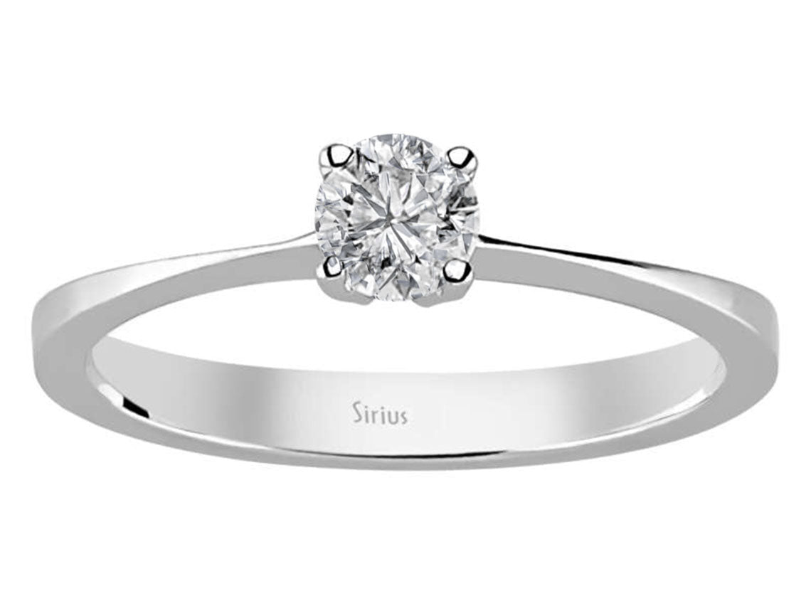 Bague solitaire diamant 0,30 carat
