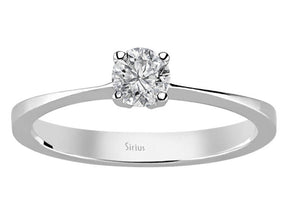 Bague solitaire diamant 0,30 carat