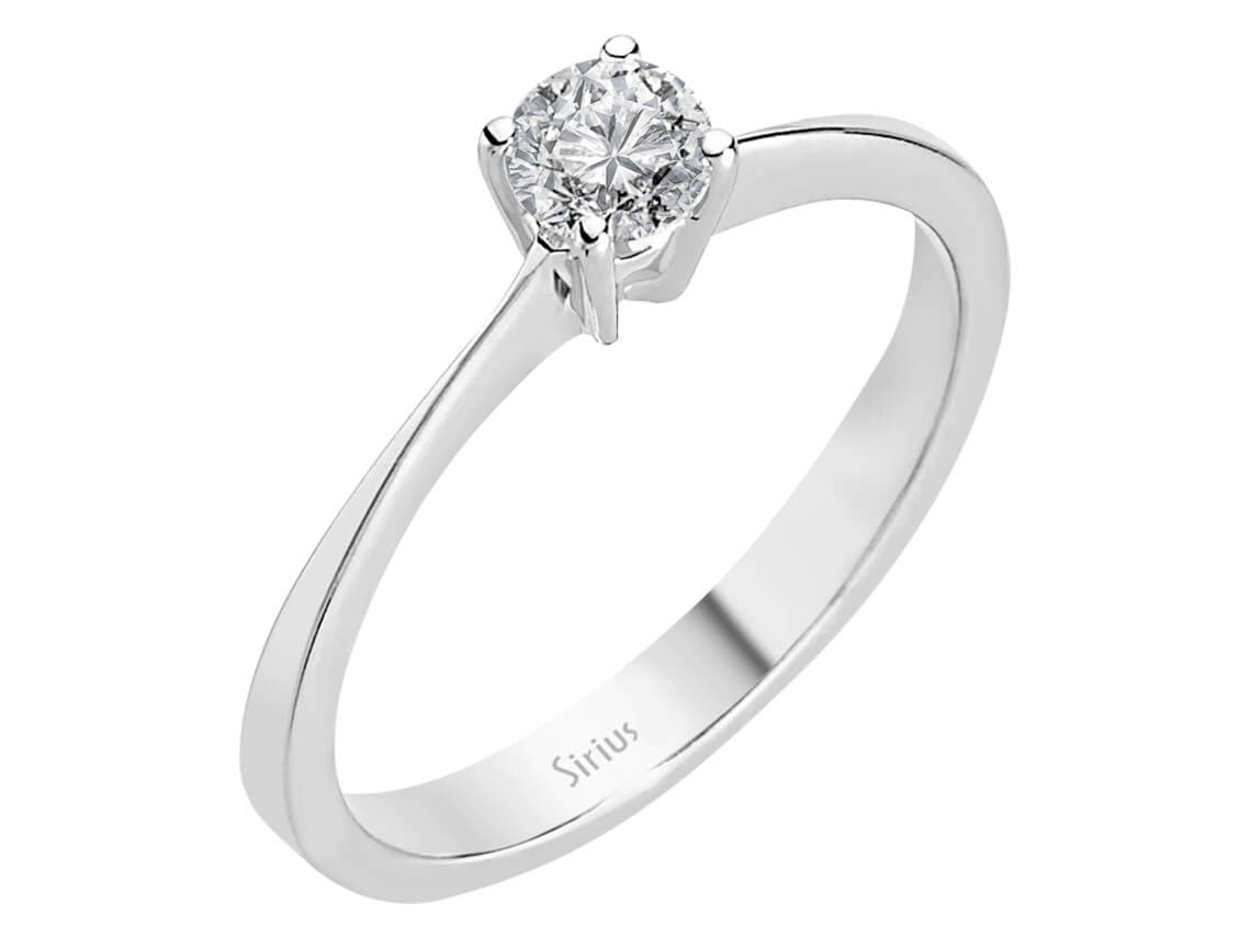 Bague solitaire diamant 0,30 carat