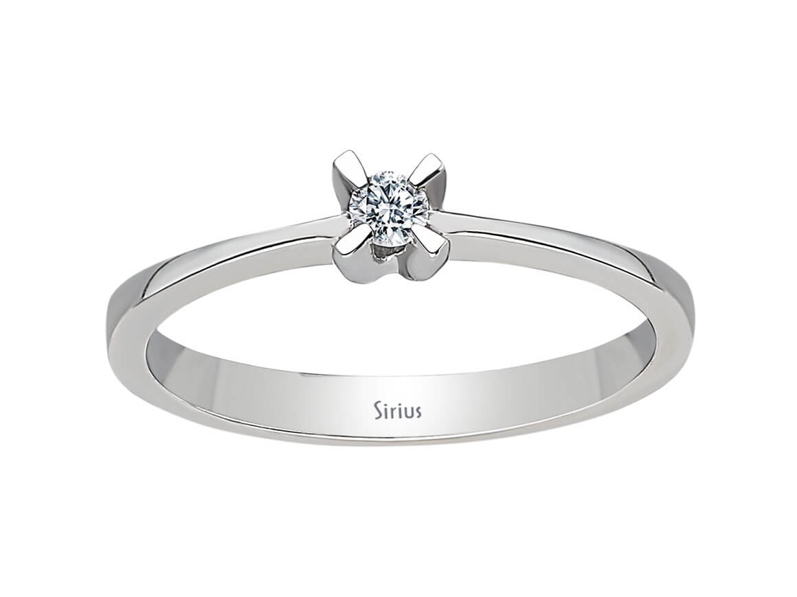 0.07 carat diamond solitaire ring
